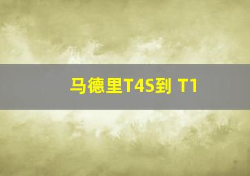 马德里T4S到 T1